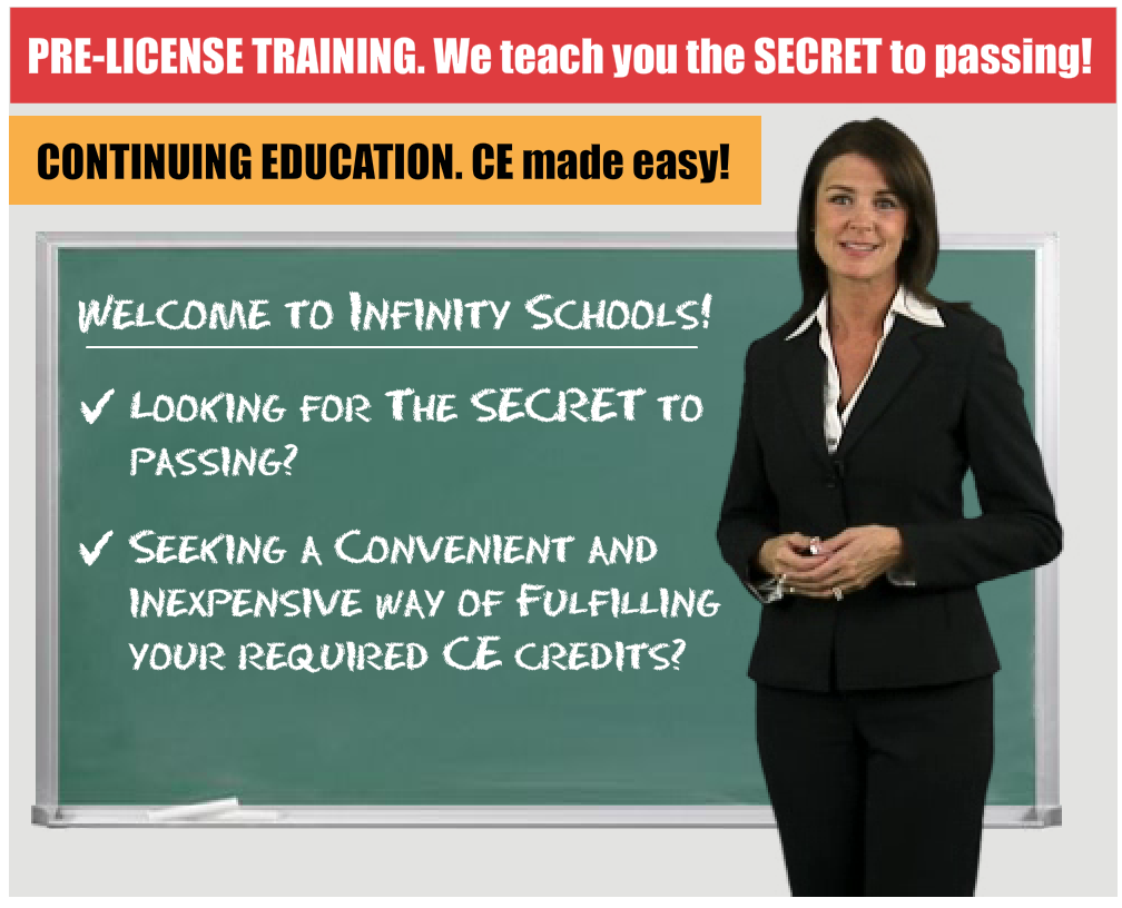 Infinity Schools - Insurance Continuing Education | Exam Prep Course